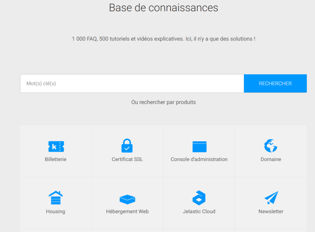 Infomaniak - Capture base de connaissance