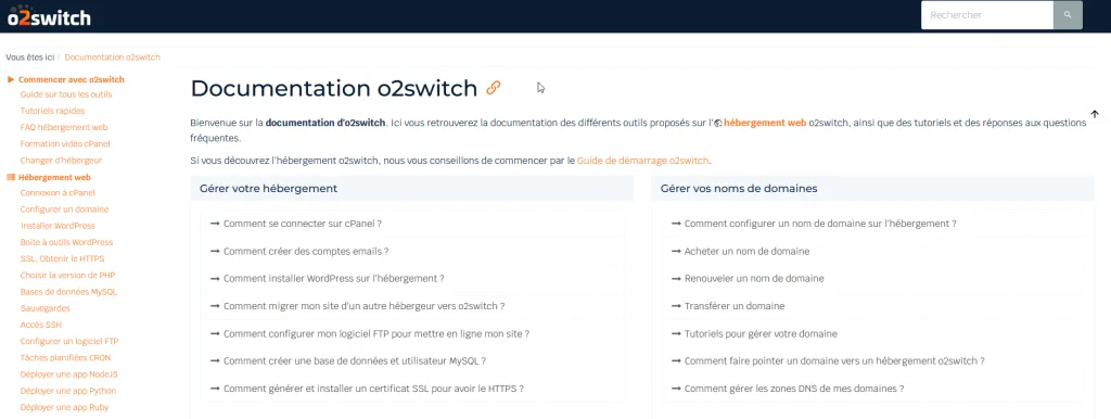 Capture - O2Switch documentation
