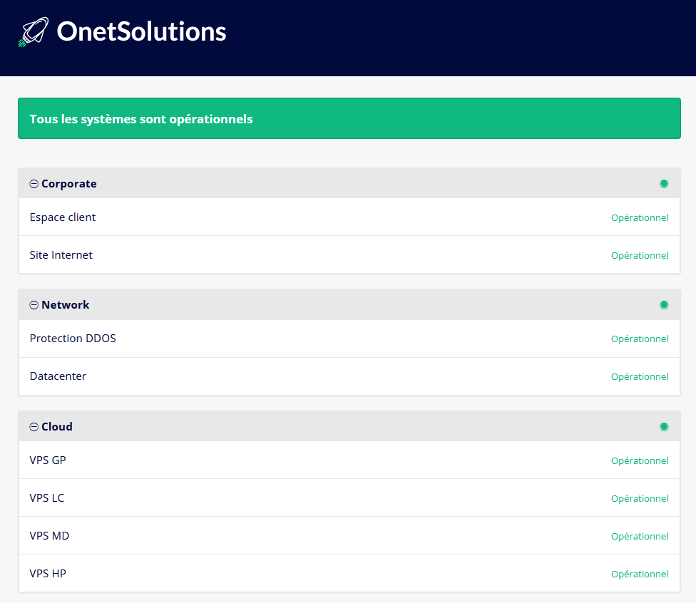 OnetSolutions - Capture status