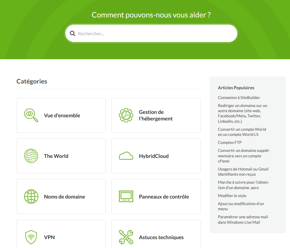 PlanetHoster - Capture base connaissances